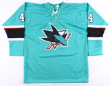 Marc-Edouard Vlasic Signed Sharks Jersey (Beckett COA) San Jose Defenseman