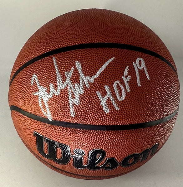 Bucks JACK SIKMA Signed Full Size Wilson Replica Basketball AUTO w/ HOF - BAS
