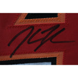 John Lynch Autographed/Signed Pro Style White XL TB Jersey Beckett Witness 49982