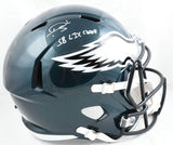 Darius Slay Autographed Eagles F/S Speed Helmet SB Champs - Beckett W Hologram