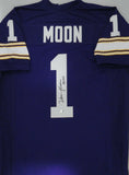 Vikings Hall of Famer WARREN MOON Signed Custom Replica Purple Jersey AUTO - BAS