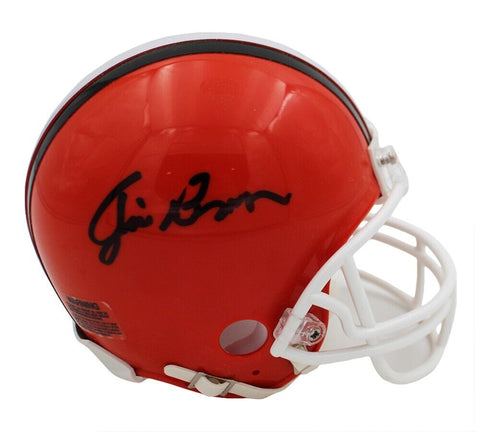 Jim Brown Signed Cleveland Browns VSR4 NFL Mini Helmet