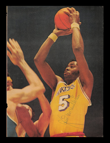 Jim McMillan Autographed 8x11 Magazine Photo Los Angeles Lakers SKU #237966