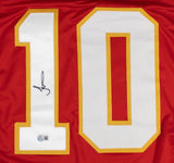 Tyreek Hill Signed Kansas City Chiefs Pro Cut Jersey (Beckett) 8xPro Bowl WR