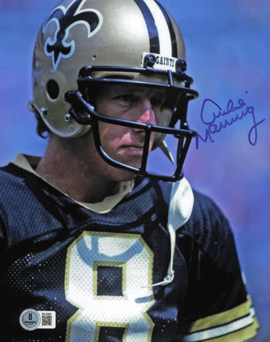 Archie Manning Autographed 8x10 Photo New Orleans Saints Beckett BAS QR #BS12968