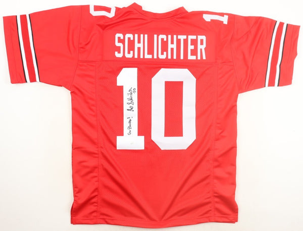 Art Schlichter Signed Ohio State Buckeyes Jersey Inscribed "Go Bucks!" (JSA)