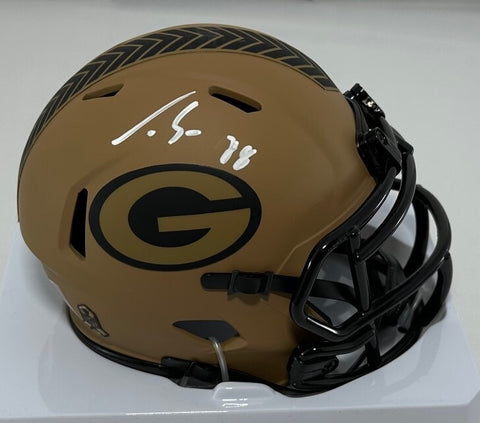 Packers Tight End LUKE MUSGRAVE Signed SALUTE Speed Riddell Mini Helmet AUTO FAN