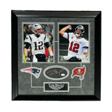 Tom Brady Signed Autographed Cut Framed to 22.5x22.5 Patriots Buccaneers JSA