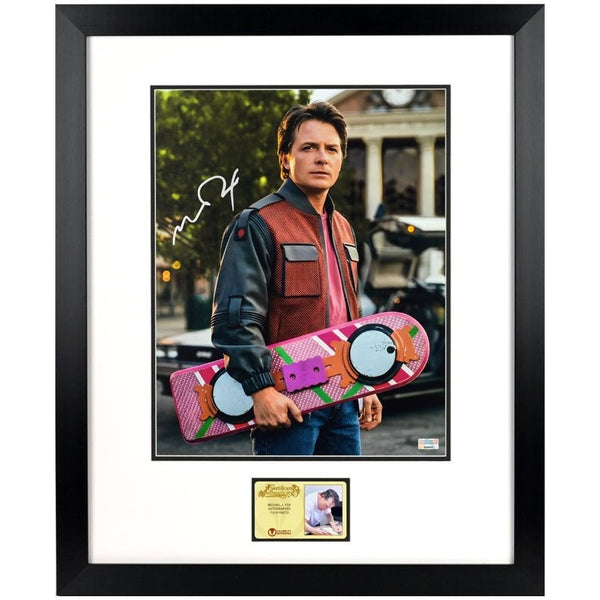 Michael J. Fox Autographed Back to the Future II Marty McFly 11x14 Framed Photo