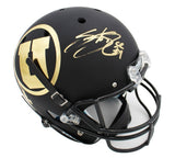 Steve Smith Sr. Signed Utah Schutt Full Size Black NCAA Helmet