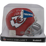 Len Dawson Autographed/Signed Kansas City Chiefs VSR4 Mini Helmet JSA 47953