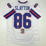 Autographed/Signed DARIUS SLAYTON New York Color Rush Football Jersey JSA COA