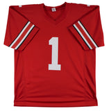 Ohio State Quinshon Judkins Authentic Signed Red Pro Style Jersey BAS Witnessed