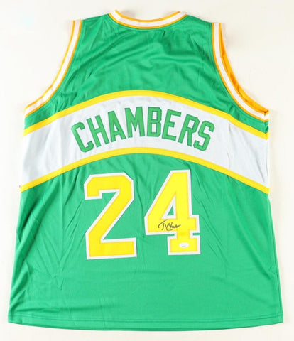 Tom Chambers Signed Seattle Supersonics Home Jersey (JSA COA) 4xAll Star Forward