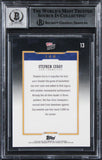 Warriors Stephen Curry Signed 2024 Topps Now #13 Card Auto Grade 10! BAS Slabbed