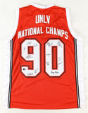 1990 UNLV Runnin' Rebels National Champs Jersey Signed by (13) w/ Larry Johnson