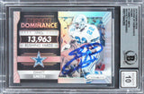 Cowboys Emmitt Smith Signed 2016 Panini Prizm DOD #7 Card Auto 10! BAS Slabbed