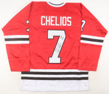 Chris Chelios Signed Chicago Blackhawks Jersey Inscribed "HOF 2013" (JSA COA)