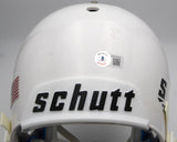 Quinn Ewers Autographed White Full Size Replica Helmet Texas Beckett QR #WT22502