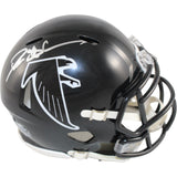 Deion Sanders Autographed Atlanta Falcons TB Mini Helmet Beckett Witness 51735
