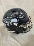 KENNETH WALKER III SIGNED SEAHAWKS SPEEDFLEX HELMET W/ "SB MVP" INSCRIPTION BAS