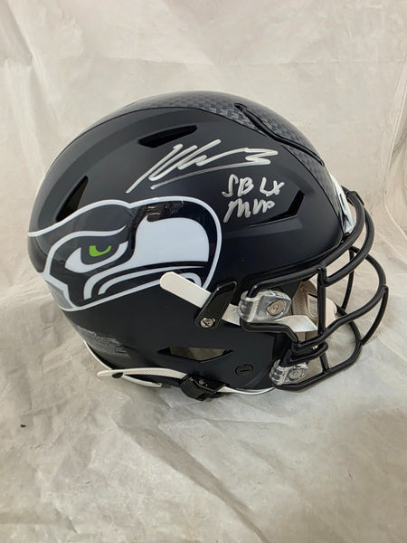 KENNETH WALKER III SIGNED SEAHAWKS SPEEDFLEX HELMET W/ "SB MVP" INSCRIPTION BAS