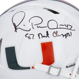 Autographed Michael Irvin Miami Helmet
