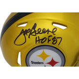 Joe Greene Autographed Pittsburgh Steelers Flash Mini Helmet Beckett 38883