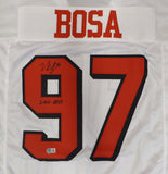 49ers Nick Bosa Autographed Signed White Jersey "2022 DPOY" Beckett QR #W432072