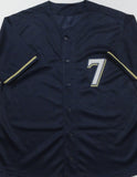 Brewers All Star JJ HARDY Signed Custom Replica Navy Jersey AUTO - JSA