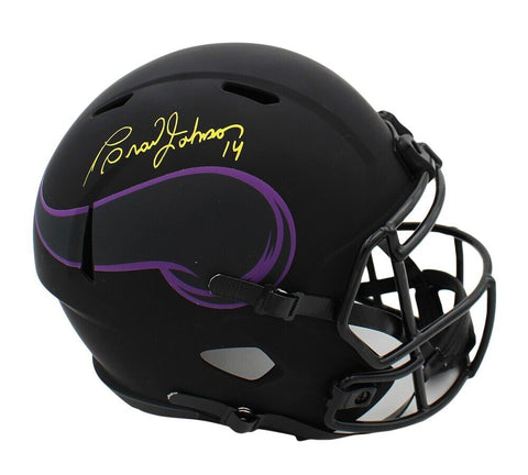 Brad Johnson Signed Minnesota Vikings Speed Full Size Eclipse Helmet