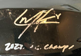 Cale Makar Autographed/Inscribed 2022 SC Champs AV's Helmet *AS-IS" Fanatics COA