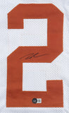 Roschon Johnson Signed Texas Longhorns Jersey (Beckett) Chicago Bears R.B.
