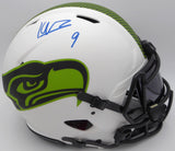 Kenneth Walker Autographed White Lunar Authentic Full Size Helmet Seahawks With