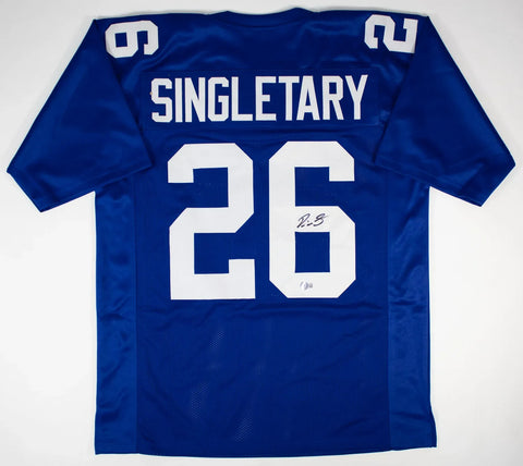 Devin Singletary Signed Giants Jersey (Beckett) New York Running Back since 2024