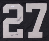 Trayvon Mullen Signed Oakland Raiders Jersey Inscribed "Just Win Baby"(JSA Holo)