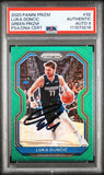 Luka Doncic Signed 2020 Panini Prizm Green #32 Card Auto Graded 9! PSA/DNA Slab