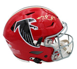 Michael Penix Jr. Signed Atlanta Falcons Speed Flex Authentic Throwback Helmet