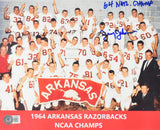 Jimmy Johnson Autographed Arkansas 8x10 Photo 64 Natl Champ - Beckett Hologram