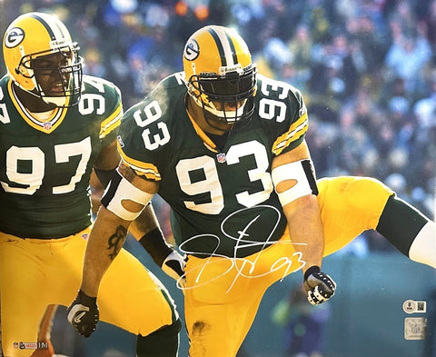 Packers Super Bowl XXXI Champ GILBERT BROWN Signed 16x20 Photo #6 AUTO - BAS