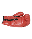 Larry Holmes Autographed/Signed Red Left Boxing Glove Beckett 41190