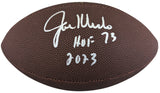 Jets Joe Klecko "HOF 23" Signed Wilson Super Grip Nfl Football BAS Witnessed