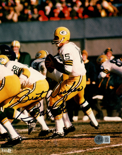 Bart Starr Autographed/Signed Green Bay Packers 8x10 Photo Beckett 57735