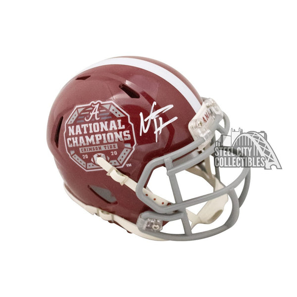 Najee Harris Autographed Alabama 2020 National Champions Mini Helmet - Fanatics