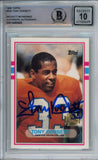 Tony Dorsett Autographed 2001 Topps Archives #240 Trading Card BAS 10 Slab 38652