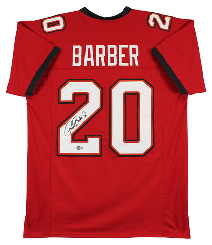Ronde Barber Authentic Signed Alternate Red Pro Style Jersey BAS Witnessed