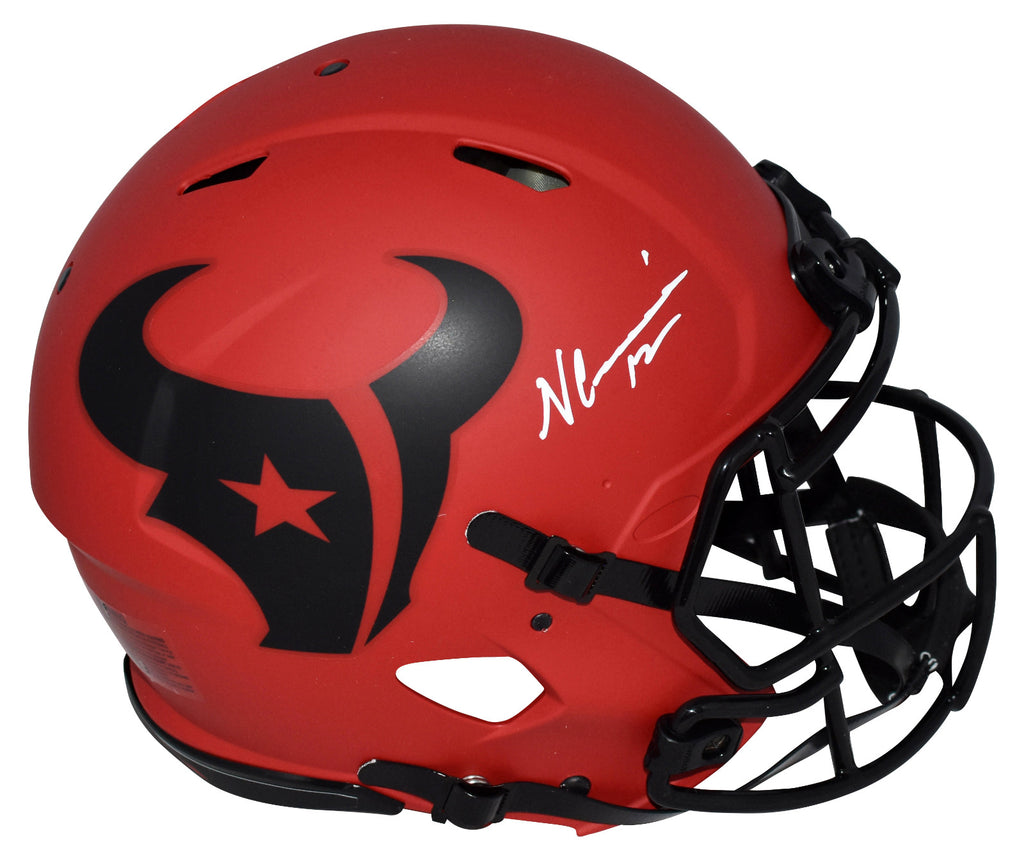 NICO COLLINS SIGNED HOUSTON TEXANS RAVE AUTHENTIC SPEED HELMET BECKETT ...