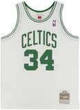FRMD Paul Pierce Boston Celtics Signed White 2007-08 Mitchell & Ness Rep Jersey
