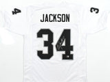 Bo Jackson Autographed White Pro Style Jersey - Beckett W Hologram