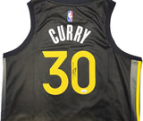 WARRIORS STEPHEN CURRY AUTOGRAPHED NIKE SWINGMAN ICON JERSEY 48 JSA 235684